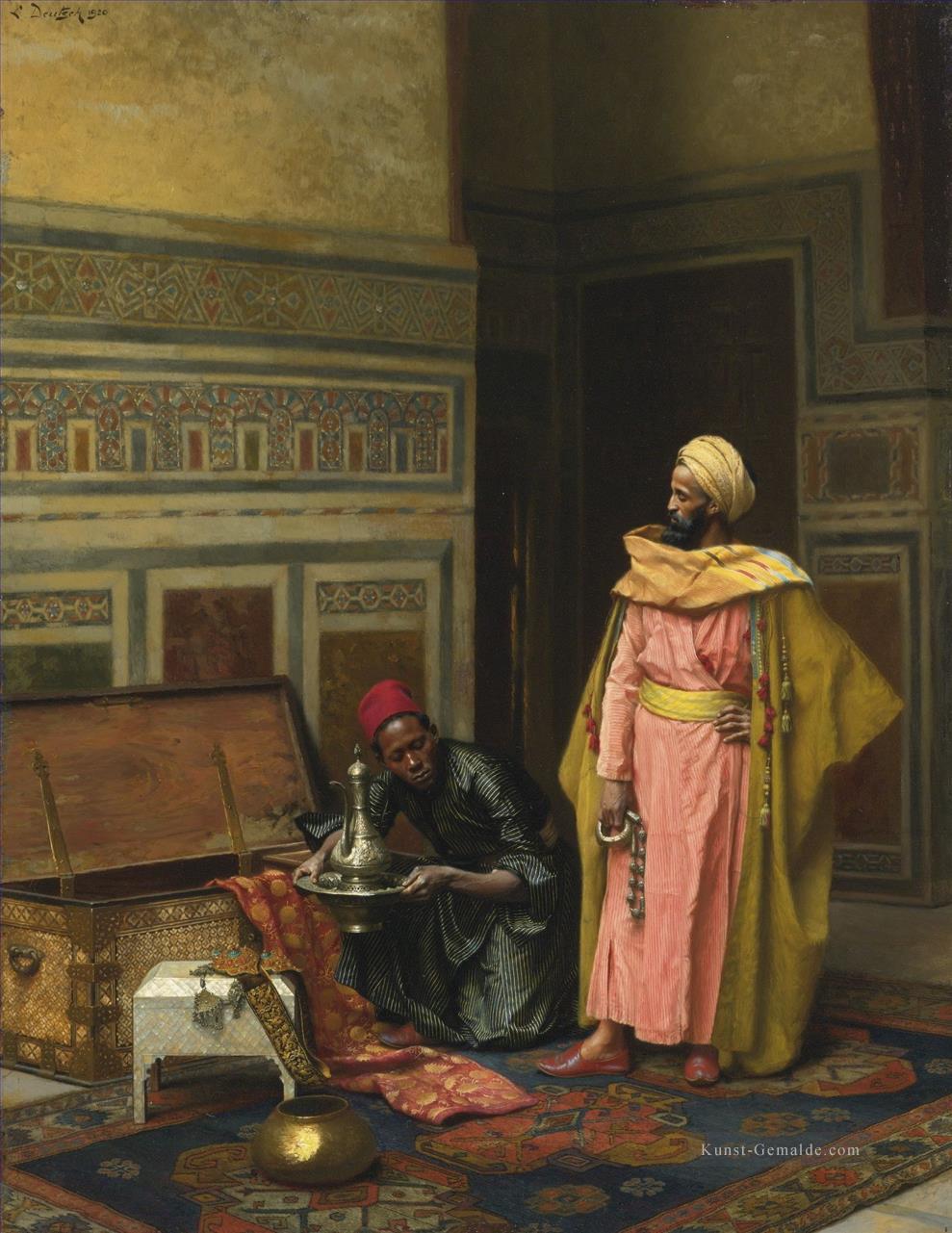 THE TREASURE CHEST Ludwig Deutsch Orientalism Araber Ölgemälde